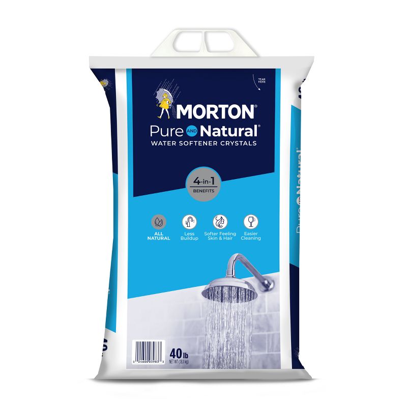 Pure and Natural Water Softener Salt Crystals - 40lbs - Morton, 1 of 14
