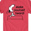 Boys' - Peanuts - Make Yourself Heard Short Sleeve Graphic T-Shirt - 2 of 4