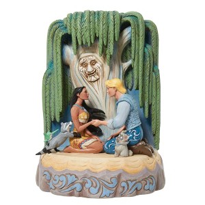 Jim Shore 8.0 Inch Listen To Your Heart Pocahontas John Smith Figurines - 1 of 3
