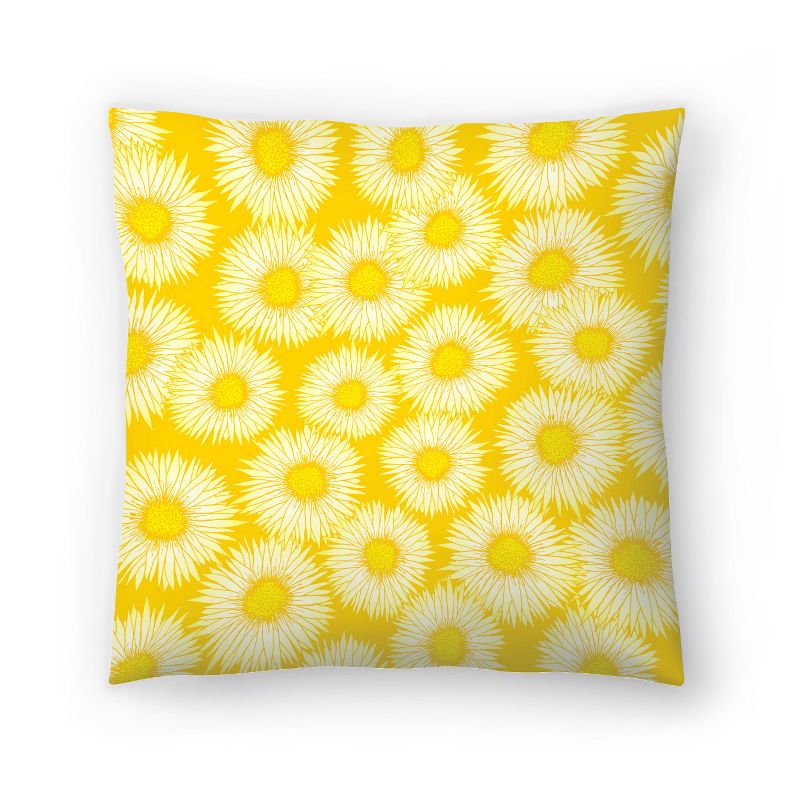 Summer Sunflowers By Modern Tropical Throw Pillow - Americanflat Botanical, 1 of 6