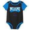 MLB Miami Marlins Infant Boys' 3pk White Bodysuit - 4 of 4