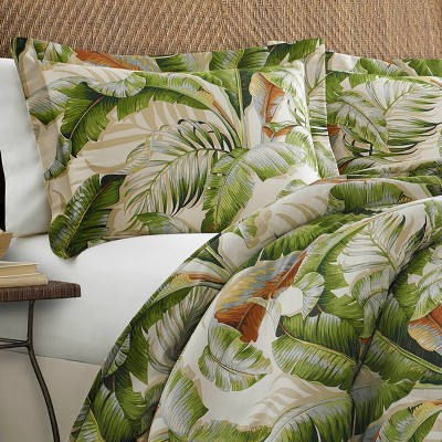Tommy Bahama Queen Palmiers Comforter Set Green - Tommy Bahama: Tropical Botanical Bedding, Reversible Midweight Cotton, 4-Piece Set — фото 3