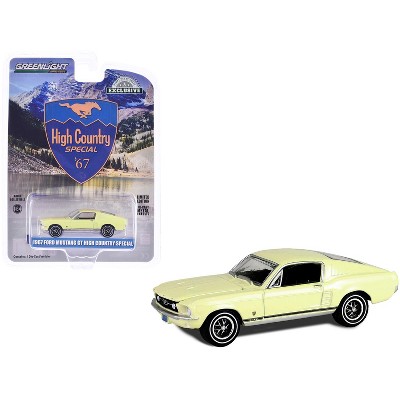 1967 Ford Mustang GT Fastback "High Country Special" Aspen Gold "Hobby Exclusive" Series 1/64 Diecast Model Car by Greenlight