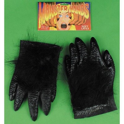 Forum Novelties Adult Hairy Costume Hands - Black