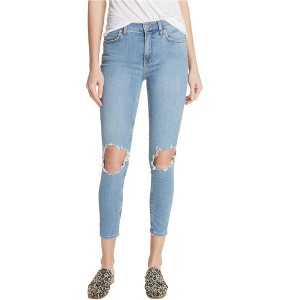 Free People Womens Busted Knee Skinny Fit Jeans - 1 of 1