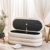 Nordlys Bouclé Storage Bench Modern Design Style Upholstery Entry - 2 of 4