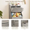 Kids Toy Organizer and Bookshelf, Wood Toy Storage Kids Book Shelf w/Flip-Top, 2-Cubby Toy Shelf, 1 Open Bookshelf, Bookcase Book & Toy Shelf Storage - 3 of 4