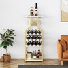 Whizmax Metal Wine Rack Wine Bottle Holders Stands Freestanding Floor,Wine Storage Organizer Display Rack for Bar Kitchen Dining Living Room - 2 of 4
