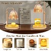 FAAYFIAN Adjustable Candle Warmer Lamp with Timer,Wood Base Metal Shade,Birthday Gifts for Women Mom - 2 of 4