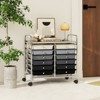 Tangkula 20-Drawers Rolling Storage Cart with Organizer Top - 3 of 4