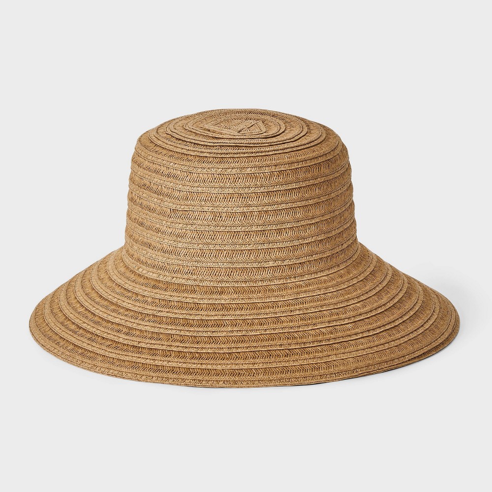Packable Straw Down Brim Hat - Shade & Shore™ Tan