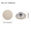 Unique Bargains Metal Shank Round Cloth Covered DIY Sewing Buttons 20 Pcs - 2 of 4