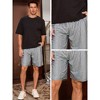 INSPIRE CHIC Men's Metallic Drawstring Nightclub Disco Glitter Party Plaid Short Pants - 4 of 4