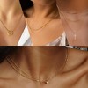 18K Gold Plated Sterling Silver Chain, 0.8mm Thin Box Chain Necklace 16-24 Inch - 3 of 4