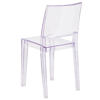 Elegant Clear Polycarbonate Stacking Side Chair