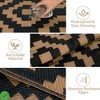 9x18 Plastic Straw Rug Outdoor Rugs for Patio Waterproof Reversible Mat Modern Bordered Camping Rug - 3 of 4