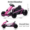 Kids Ride On Go Kart, 24V 300W*2 Motors, 9Ah Battery, Electric Vehicle Car Drifting with Music, Horn, Outdoor Ride On Toy for Teens - 4 of 4