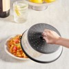 VEVOR 2PCS Microwave Splatter Covers, 10.4" Collapsible Microwave Lid for Food, 300°F Heat-Resistant PP Splatter Guard for Plate Dish, Black - 2 of 4