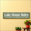 Slickblue Lake Life Wall Decor – Rustic Lake House Rules Wood Sign – Cottage Vibe Wall Accent 9x36, 10 Color Options - 2 of 3