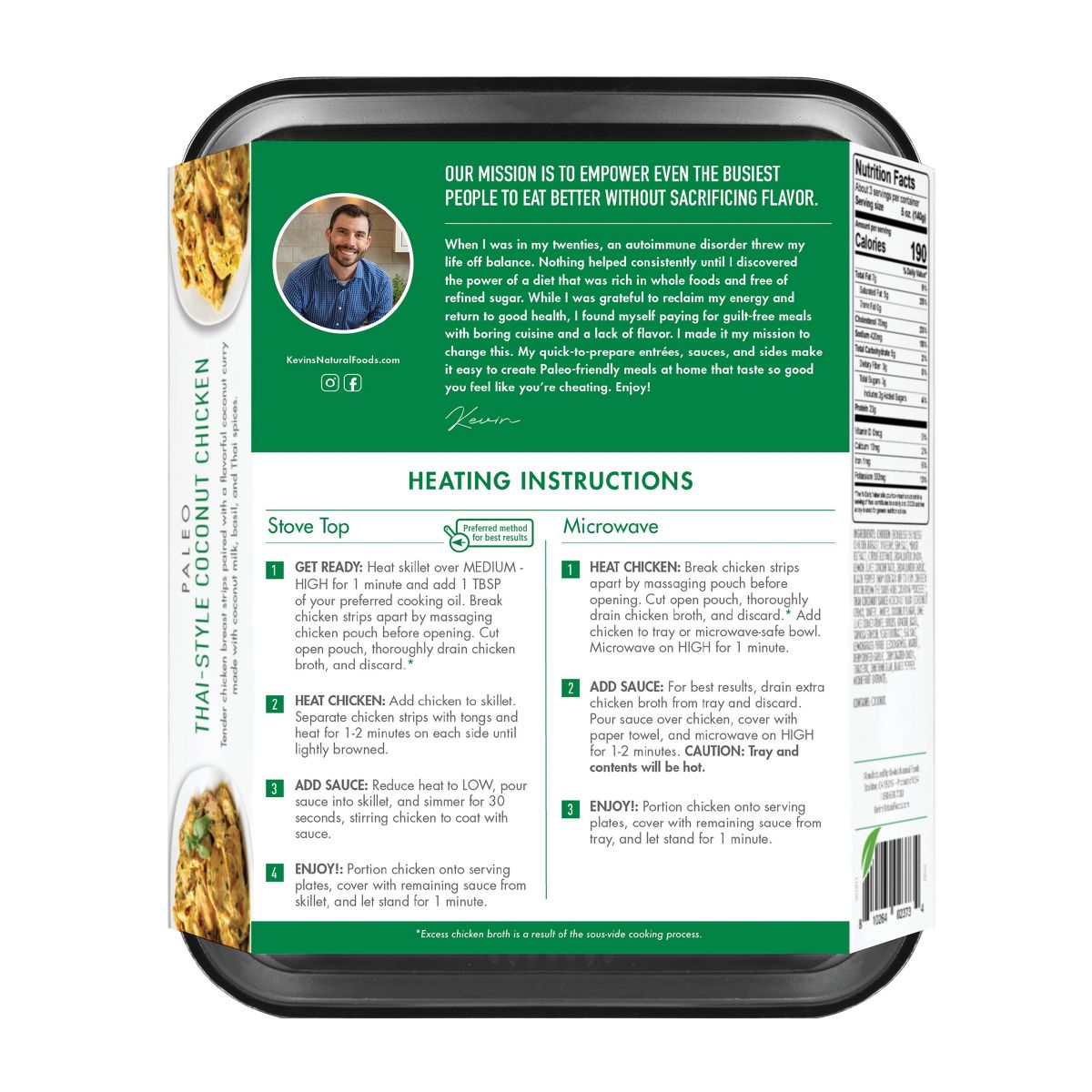 Kevin's Foods Gluten Free Thai-Style Coconut Chicken - 16oz - thumbnail 4