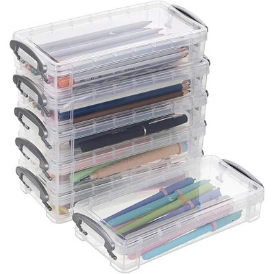 Paaaawaters Large Capacity Pencil Box, Office Supplies Storage Organizer Box, Brush Painting Pencils Storage Box