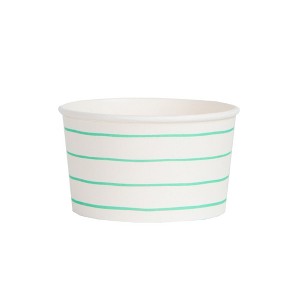 Daydream Society - Clover Frenchie Striped Treat Cups - Pack of 8 Paper Plates - 1 of 3