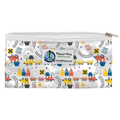 Planet Wise Reusable Zipper Snack Bag - All Aboard, Multicolored