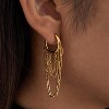 Tassel Chain Huggie Earrings: Punk Hip Hop Dangle Hoops for Women - 2 of 4
