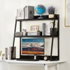 VEVOR Desktop Bookshelf, 2-Tier Desktop Storage Organizer, 37.4" x 12.6" x 35.4" Office Desk Storage Rack Display Shelf, Desktop Bookshelf, Black - 2 of 4