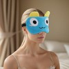 Unique Bargains Soft Cartoon Sleep Mask Staring Eyes Blue 1 Pc - 2 of 4