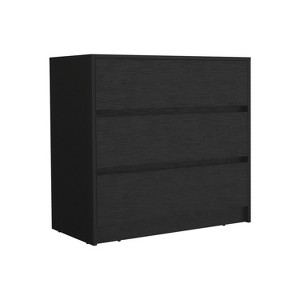 NicBex 3 Drawers Dresser for Bedroom,Simple Style Wooden Dresser with Free Handle,Dressers for Kids Room,Living Room,Entry and Hallway,Black - 1 of 4
