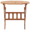 vidaXL Outdoor Dining Set Natural wood finish Solid Acacia wood Medium - 3 of 4