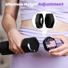 4-in-1 Adjustable Dumbbell Set, 5LB Hand Weights for Women with Soft TPU Rubber Handle for Home Gym Training - 3 of 4