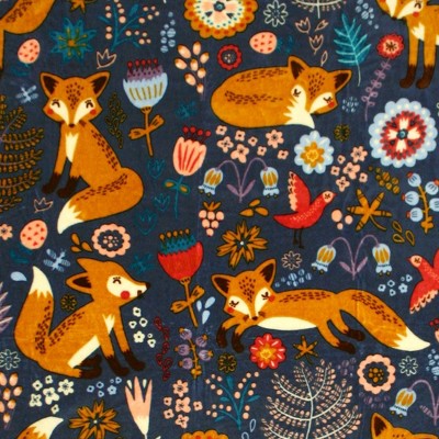 Pixie Fox Reversible Sherpa Kids Throw Blanket