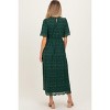 Pinkblush Forest Green Floral Lace Maternity Midi Dress - 4 of 4
