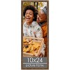 PosterPalooza | Panoramic Textured Gold Picture Frame - UV Acrylic, Foam Board Backing, Hanging Hardware - 2 of 4