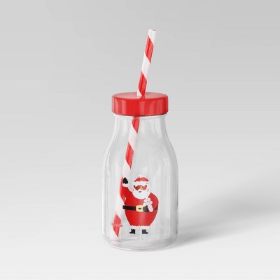 Image of 12oz Christmas Santa Claus Tumbler with Straw - Wondershop™