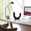 Sagebrook Home Ceramic U-Shaped Decorative Vase - Contemporary Abstract Style Vase - Unique Artistic Decor for Home or Office - 3 of 4