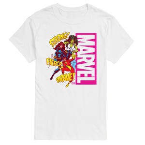 Men's - Marvel - Super Hero Women Sound Effects Short Sleeve Graphic T-Shirt - 1 of 4