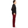 #FollowMe Mens Thermal Henley Pajama Set with Polar Fleece Pants  Warm, Comfy Sleepwear - 2 of 3