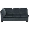 101.5" L-Shaped Polyester Upholstered Sectional Sofa with Tufted Foam and Wood Frame, Modern Design for Small Spaces - 3 of 4