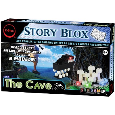 E-Blox Story Blox The Cave, Light-Up Building Blocks, 118 Pieces