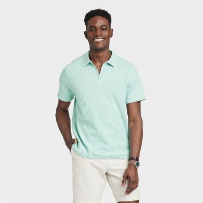Lucky Brand Men's Short Sleeve Linen Johnny Collar Polo, Blue Depths, Small  : : Clothing, Shoes & Accessories