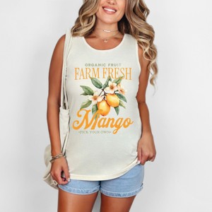 Simply Sage Market Farm Fresh Mango Garment Dyed Tank - 1 of 3