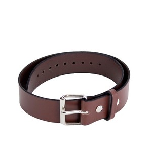 Lehman's Amish-Made Cowhide Casual Leather Belt, Chrome Buckle and Snaps, 1/8" Thick and 2" Wide - 1 of 4
