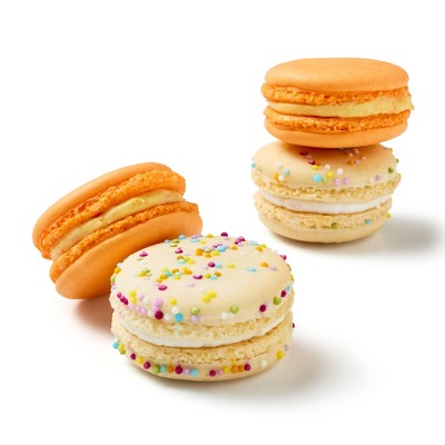 Orange Creme & Birthday Cake Mini Macarons - 2.1oz/4ct - Favorite Day™