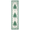 Christmas Area Rugs, Washable Non-Slip Christmas Tree Holly Sketch Carpet, Soft Low Pile Foldable Stain Resistant for Bedroom, Home - 3 of 4