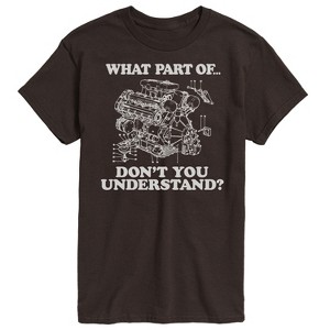 Men's - Instant Message - What Part Don't You Understand Engine Short Sleeve Graphic T-Shirt - 1 of 4