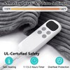 Heating Pad for Neck and Shoulders Back Pain Relief, Electric Heating Pads with Auto Shut Off, Full Body Back Heat Pad, Grey 24"x33" - 3 of 4