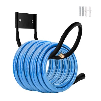 Garden Hose Hanger Wall Mount,Heavy Duty Metal Water Hose Reel for Outdoor Yard Garden Hose Storage